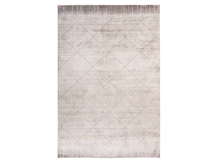 Webteppich, Grau, Beige, Textil, Used look, rechteckig, 140x200 cm, für Fussbodenheizung geeignet, In verschiedenen Grössen erhältlich, lichtunempfindlich, vegan, Teppiche & Böden, Teppich, Webteppich