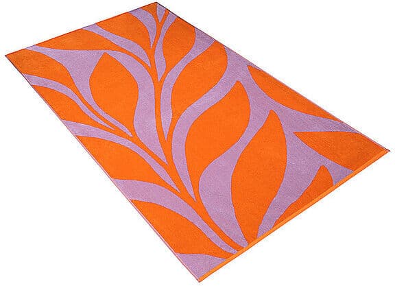 VOSSEN Badetuch Ocean Leaf 100x180cm orange B
