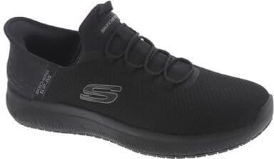 Skechers Work Slip-Ins: Summits SR-Colsin (Men's) in Black, Size 14 W, Fabric/Memory Foam/Rubber