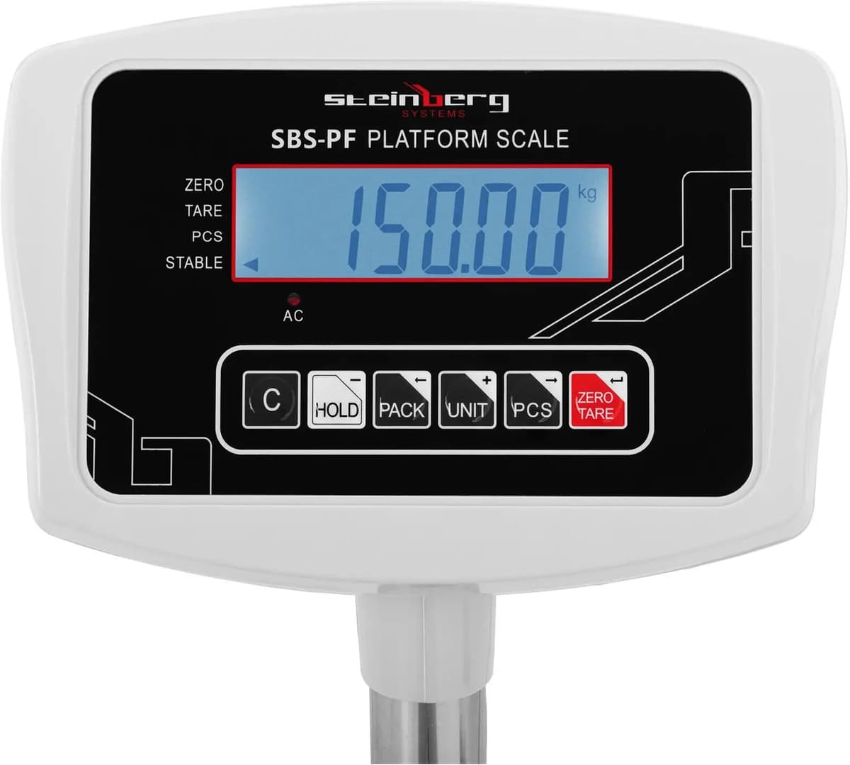 Steinberg Systems Plošinová váha - 150 kg / 0,05 kg - 60 x 45 cm - LCD 10030034