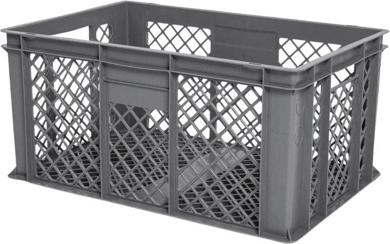 B2B Partner Skrzynka plastikowa z otworami, 600x400x290 mm