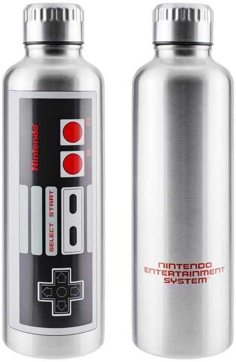 NES Nintendo Entertainment System Metallinen Juomapullo 0.5L