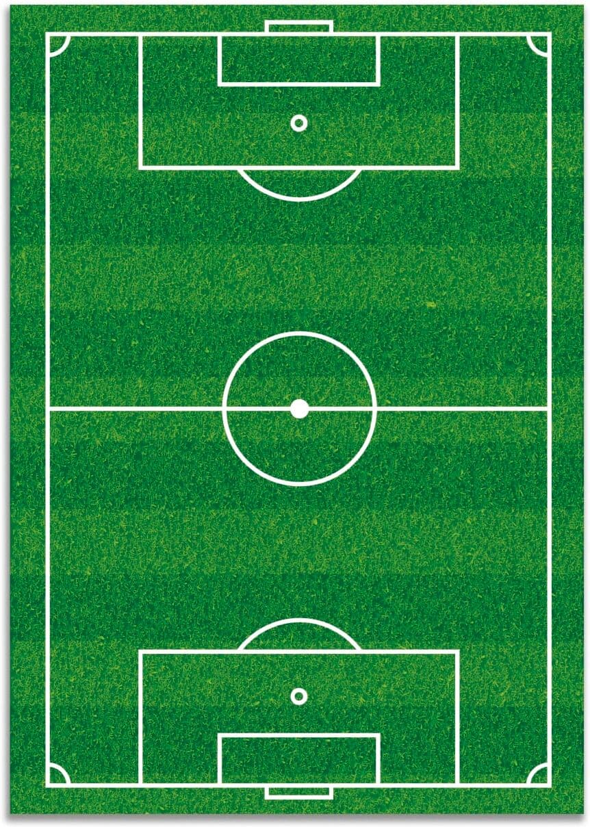 Home and Living Alfombra vinílica campo de fútbol 160x230 cm