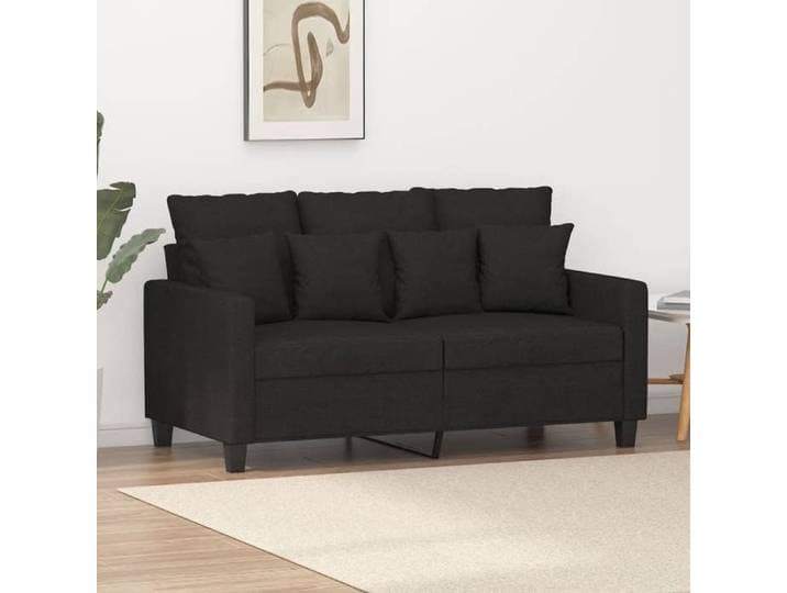 Canapé Relax CLOUD - Canapé à 2 places Noir 120 cm Tissu 8996