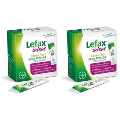 Lefax intens Lemon Fresh Mikro Granul.250 mg Sim. 2x 2x50 St Granulat