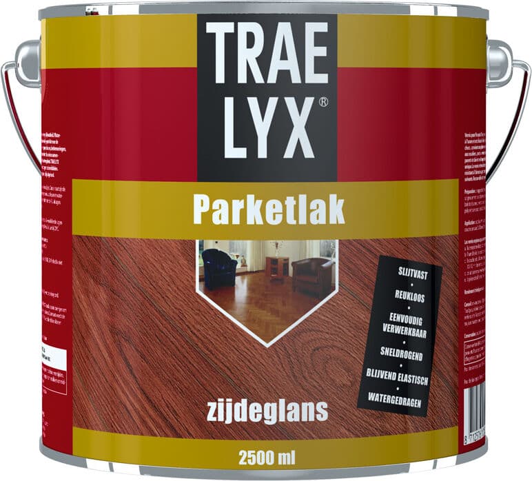 Trae Lyx Parketlak Blank Zijdeglans - 2,5 liter   8712576101525   Lakverf Binnen