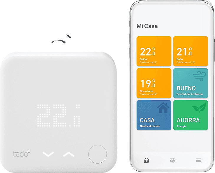 REACONDICIONADO Seminuevo Bueno Termostato - Tado° Starter Kit V3 +, Conexión inalámbrica, iOS y Android, Amazon Alexa, Apple HomeKit, Blanco