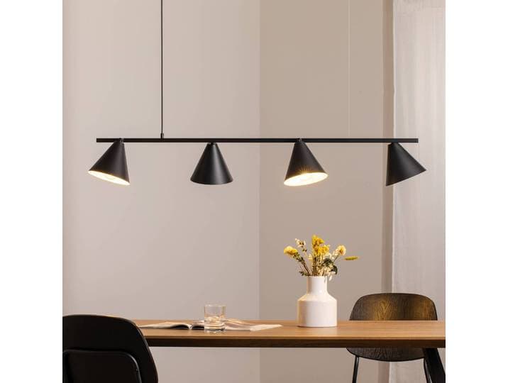 Hängelampe Hängeleuchte Form 4 ALDEX, dimmbar, schwarz, für Wohn- / Esszimmer, Metall, Modern, Pendelleuchte