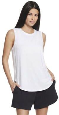 Skechers Women's GoDri Swift Tunic Tank Top (Size Small) White, Polyester,Spandex