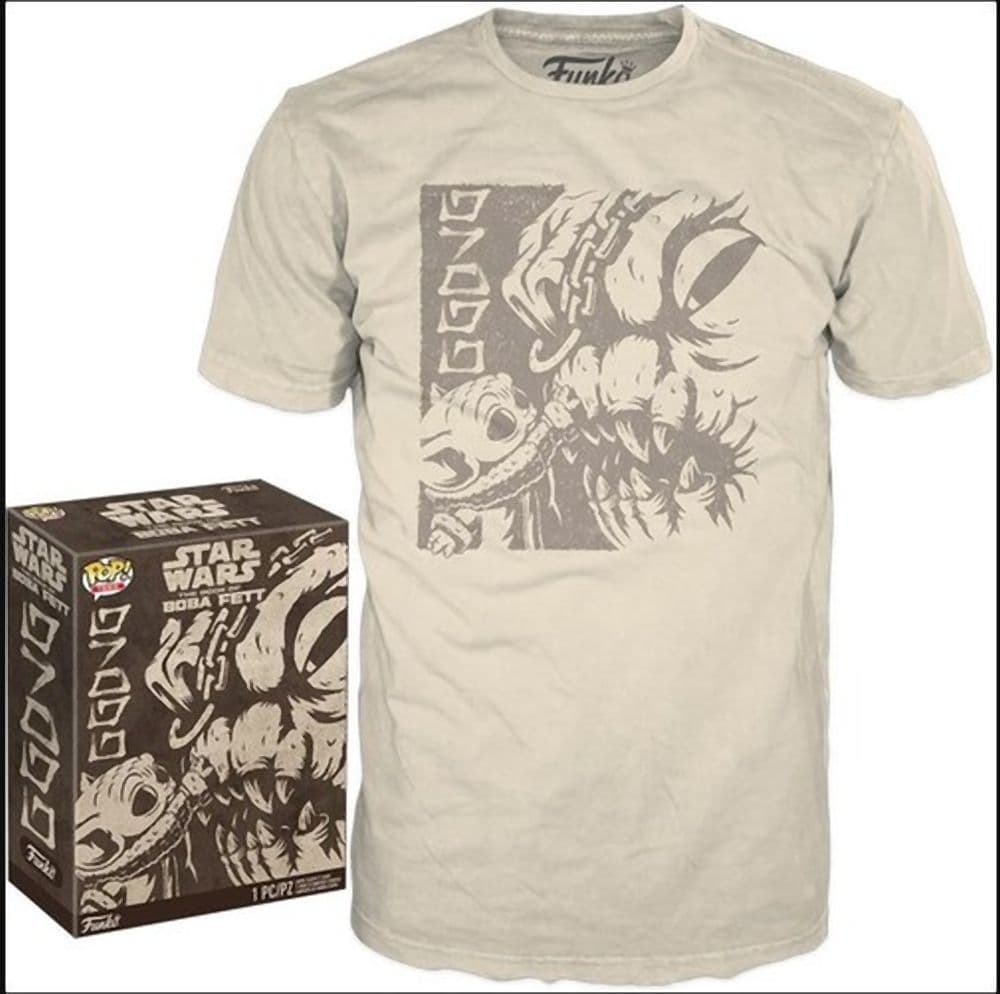 Funko Boxed Tee: Disney Star Wars The Book of Boba Fett - Grogu with Rancor