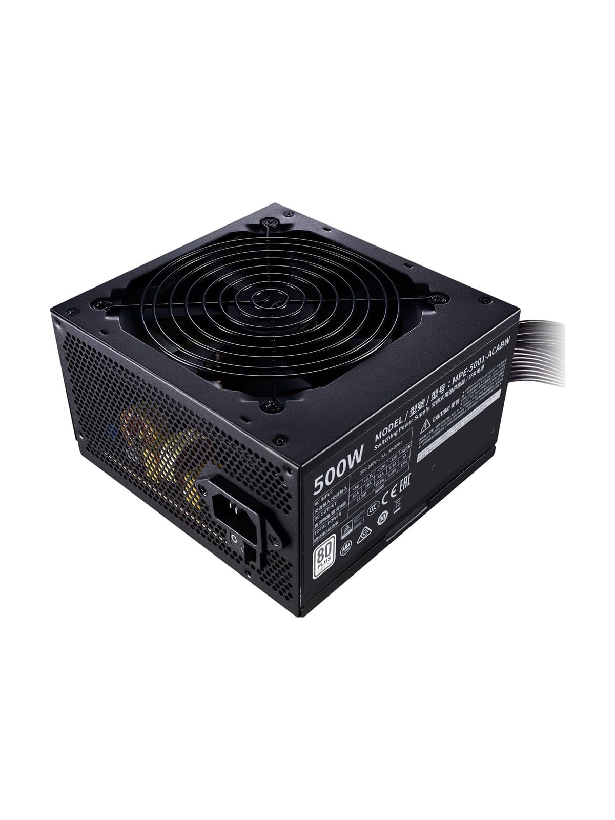 Cooler Master MWE White V2 500 Netzteile - 500 Watt - 120 mm - ATX 2.52 - 80 Plus White (bis zu 80% effektiv)