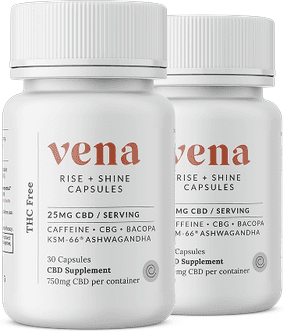 Vena CBD Rise + Shine CBD Capsules
