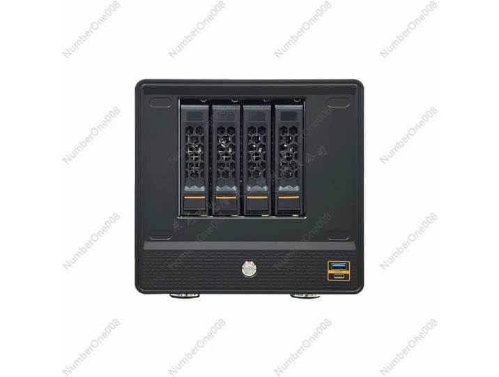 Boîtier NAS 4 baies à échange à chaud compatible carte mère ITX, châssis de serveur domestique, boîtier de sauvegarde de données pour ordinateur de bureau