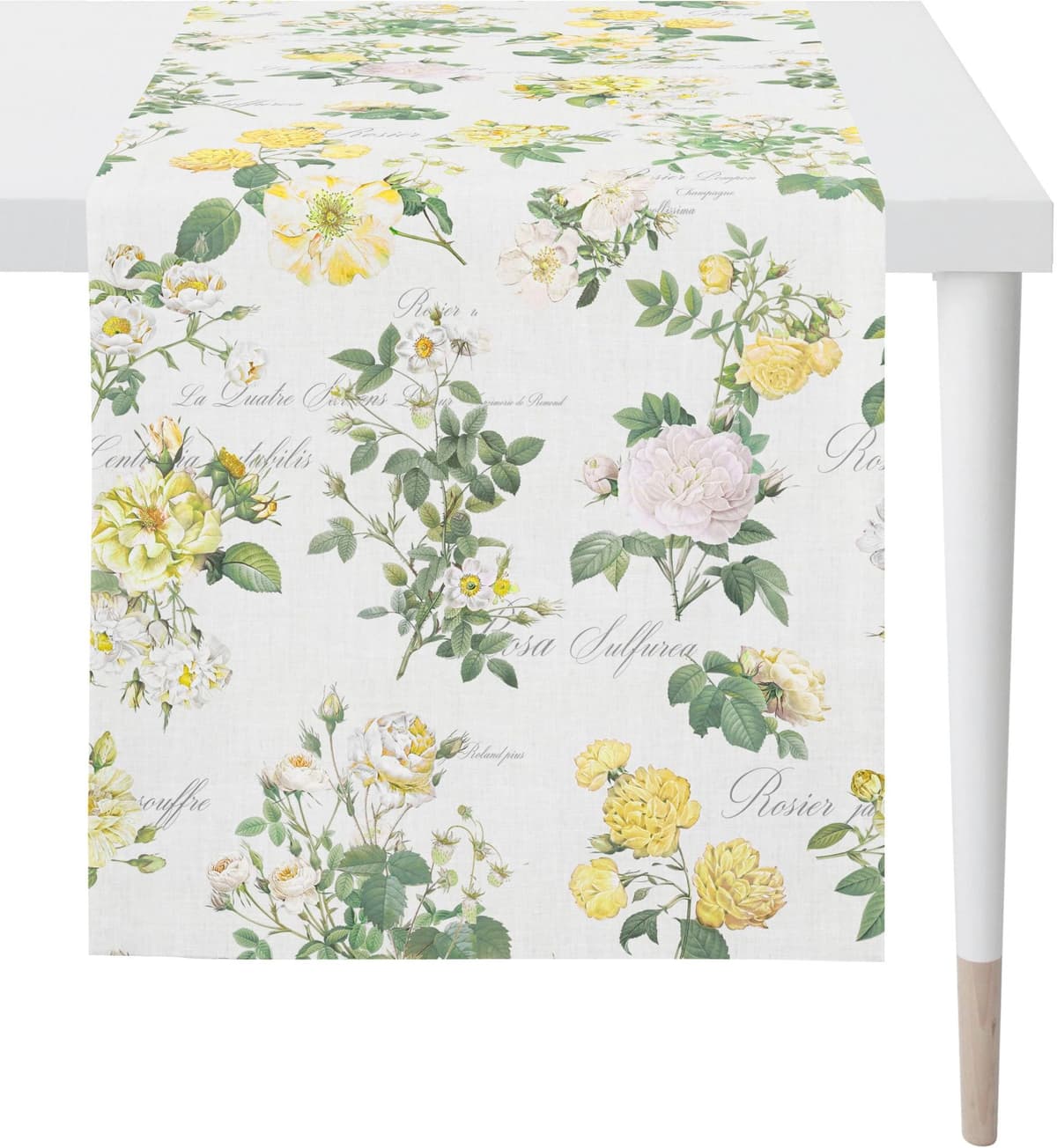 Tischläufer APELT "6527 SUMMERTIME, Sommerdeko, Sommer", gelb, B:48cm L:140cm, Baumwolle, Polyester, Tischdecken, Tischläufer, Digitaldruck gelb B/L: 48cm x 140cm, 1 Stk., rechteckig