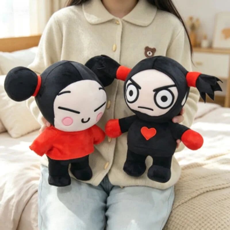 Aoger Hot 25cm Pucca Garu Couple Plush Doll Cute Korean Cartoon Stuffed Toy Soft Kawaii Doll Lovers Wedding Gift Home Sofa Decoration