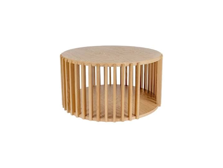 Design Couchtisch „Drum“ Ø 83 cm Eiche Natural MR.WOOD