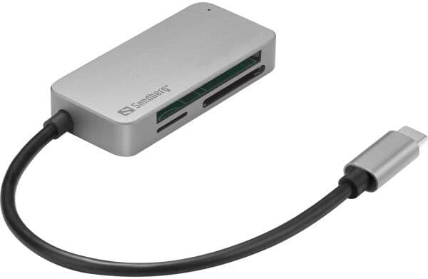 Sandberg Usb-C Multi Kort Læser Pro, Grå