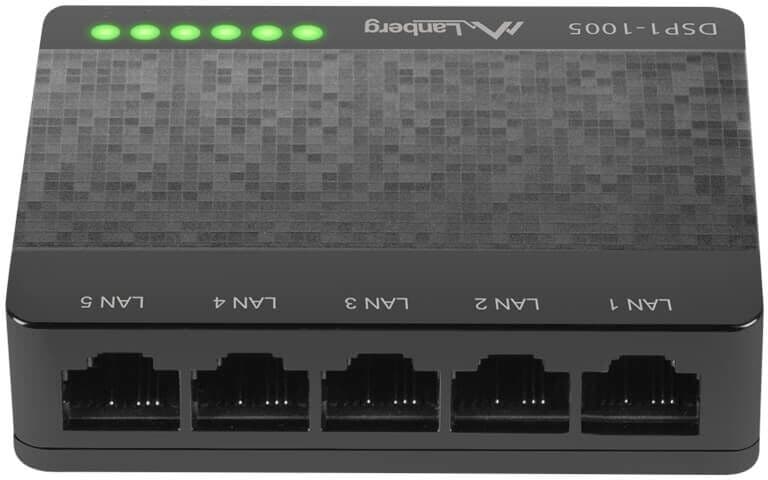 Lanberg Dsp1-1005 Nettverkssvitsj 5-Porter 100/1000 Mbps