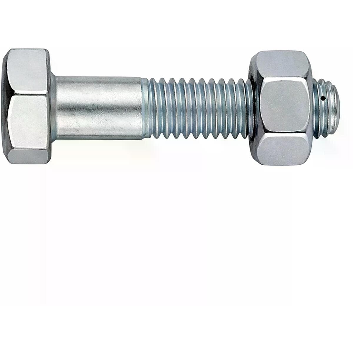 Kellner & Kunz DIN601 ISO4016 M20x75mm Mutterschraube Sechskantschrauben galv. verz. + Mutter, 1 Stk.