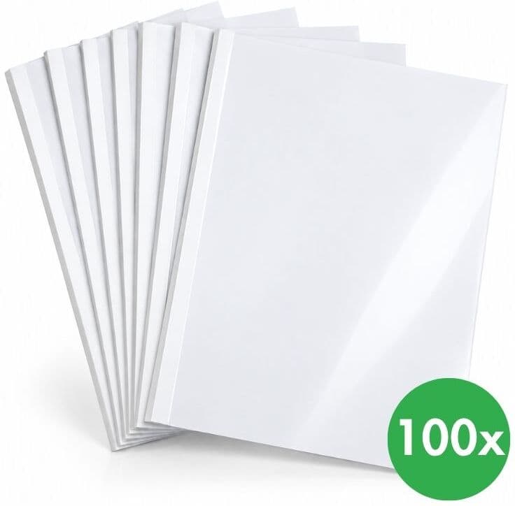B2B Partner Obálky pro termovazbu 4 mm, bílá, balení 100 ks