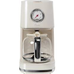 BiKitchen nostalgia 150 Kaffeemaschine Cremeweiß (glänzend) Fassungsvermögen Tassen=12 Glaskanne, Warmhaltefunktion 400104
