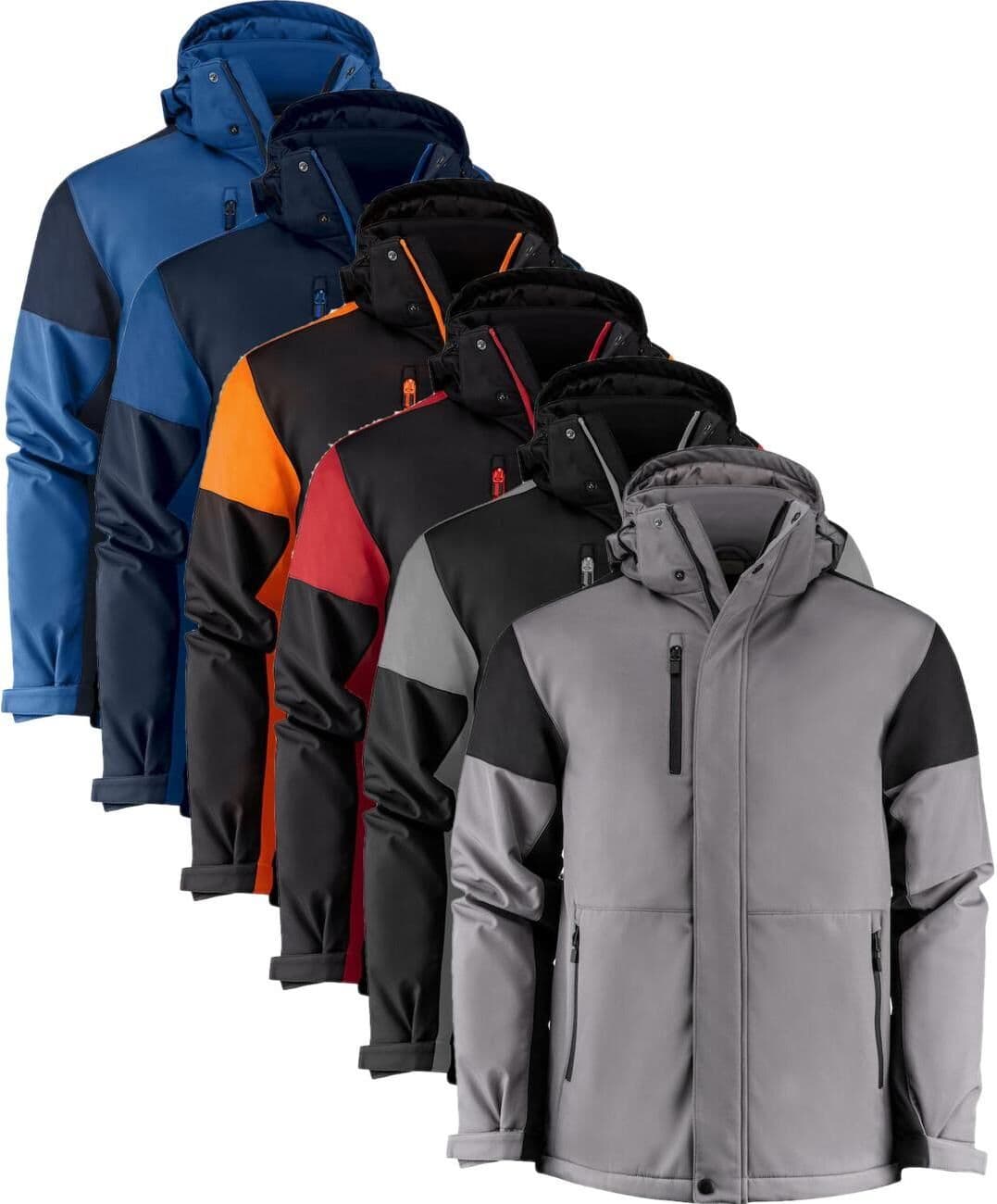Printer Prime 2261071 Prime Polstret Softshell Herre Black/orange 3xl