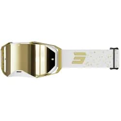 Shot, Motorradhelm Zubehör, LITE MIST Brille glanz gold-Glas gold verspiegelt