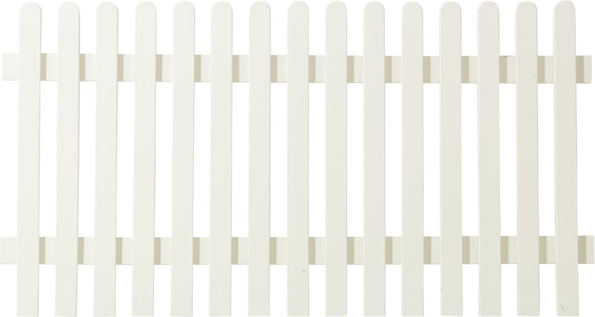 Plus Vorgartenzaun Retro 150 x 80 cm weiß