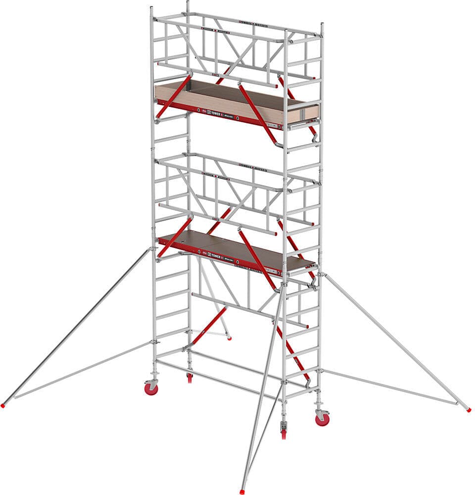 Fahrgerüst RS TOWER 41 schmal mit Safe-Quick®, Holzplattform, Länge 2,45 m, Arbeitshöhe 6,20 m Altrex