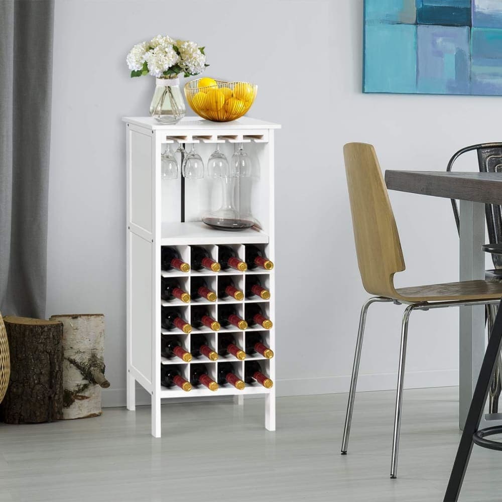 Giantex Expositor de vino blanco 42x24,5x96cm
