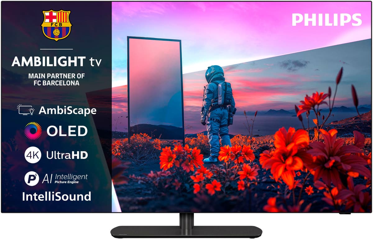 Philips OLED-Fernseher "42OLED811/12", Energieeffizienz: G, schwarz, 42 ″, Fernseher, OLED-Fernseher