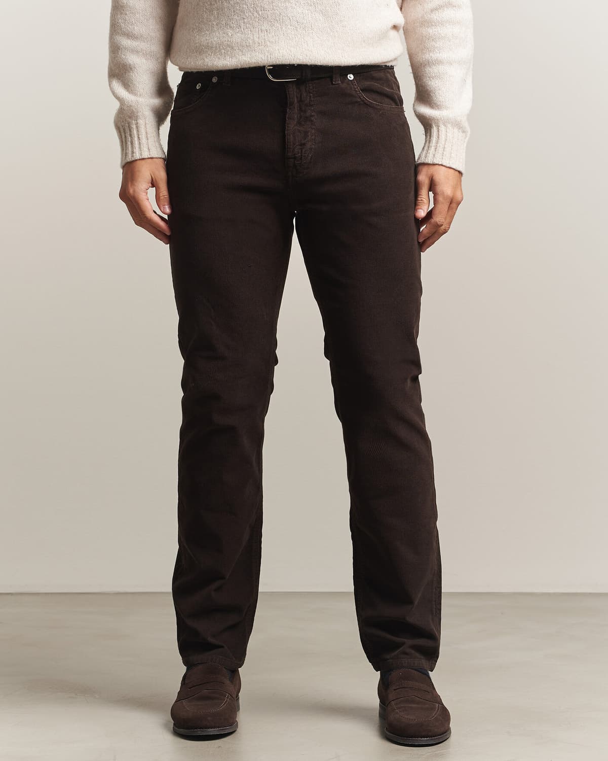 Morris James Cord 5-Pocket Pants Brown