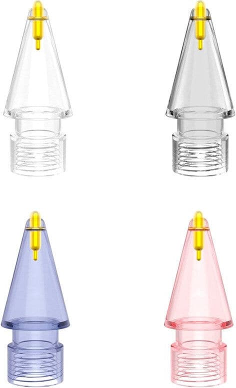 4smarts Universelle Erstatningsspisser - Apple Pencil 1. gen / 2. gen / USB-C / Pro / 4smarts Pencil Pro 2 / 3 - 4 stk - Flerfarget