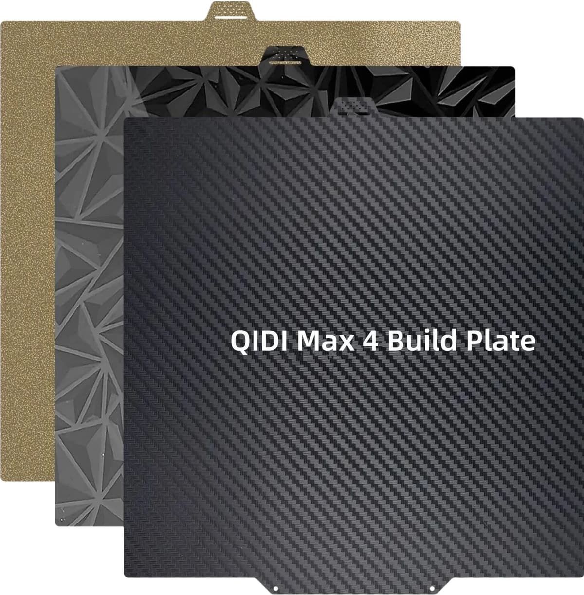 FLEXBED For QIDI Max 4 Build Plate 390x390mm Double Sided Smooth PET PEO and Textured PEI Spring Steel Sheet Heat Bed Strong Adhesive