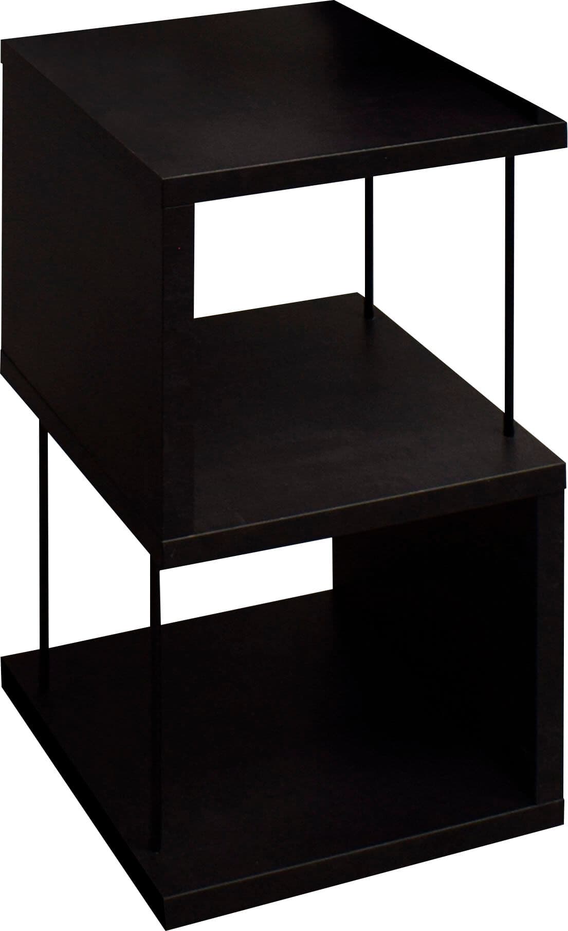 Standregal MÄUSBACHER "Sticks Regale", schwarz (schwarzstahl), B:33cm H:65cm T:33cm, Holzwerkstoff, Regale, Standregal, Breite 33 cm schwarzstahl B/H/T: 33cm x 65cm x 33cm, 2 Stk. offenes Fach