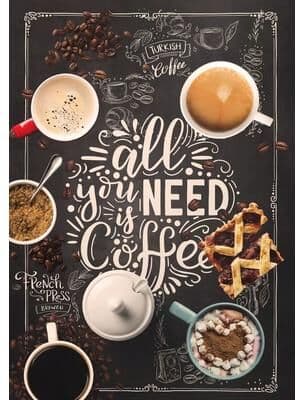 Inspire Select Nordic Coffee Cup Canvas Wall Art Print For Cafe Kitchen & Restaurant Decor 9 15.75 19.69 In no Frame