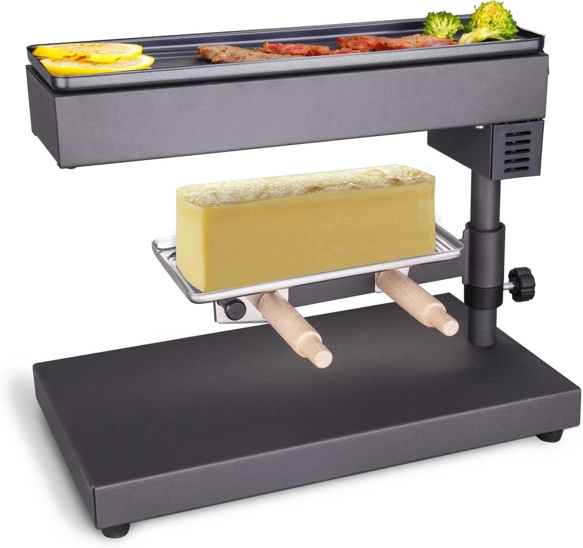 NOUVEL Raclette "Bloc 600W", schwarz, B:15cm H:27,5cm T:38,5cm, Raclettes, Raclette schwarz Einheitsgröße