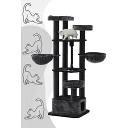 Nobby Kratzbaum MUSAN (Höhe 203 cm), Nobby: Schwarz/Grau