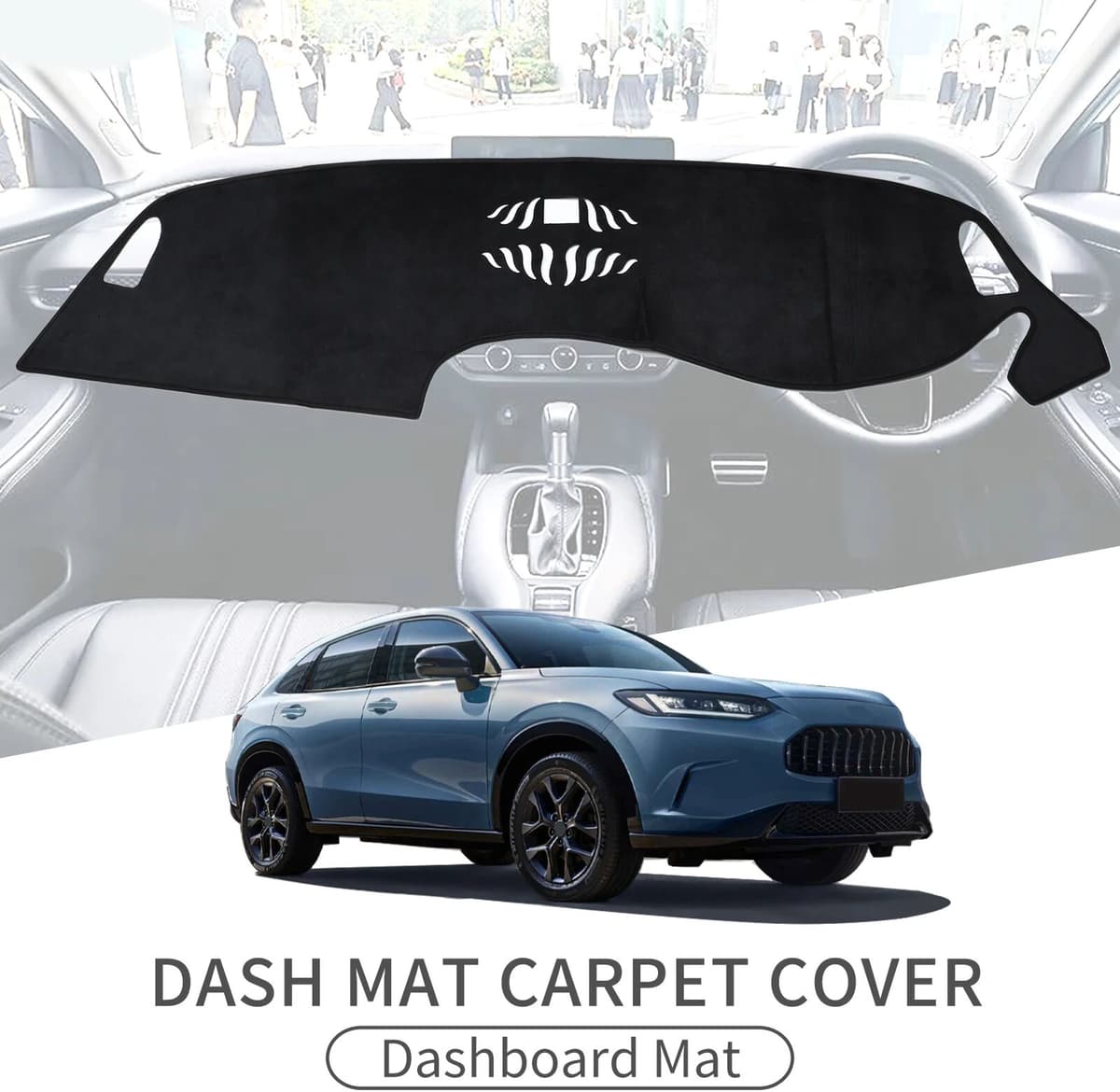 NONE for Honda ZRV ZR-V 2022 2023 2024 HRV HR-V US.Version Car Dashboard Mat Sunshade Protective Carpet Dash Mat Dashmat Accessories