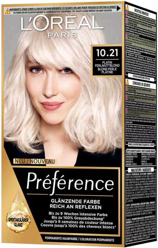 L'Oréal Paris - Permanent Coloration, 1 Stück, . Platin Perlmuttblond/Blond perle platine