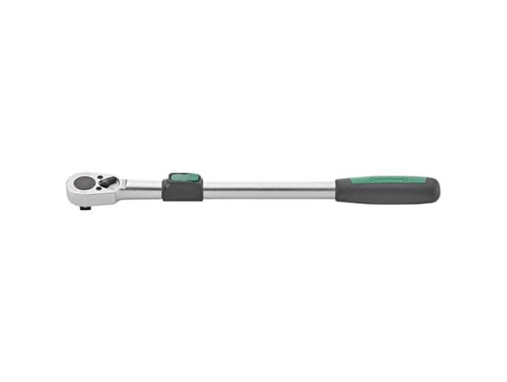 STAHLWILLE 516 Telescopische ratel, 1/2 inch l, omschakelbare ratel, uittrekbaar 410-630 mm, voor hoog koppel, Made in Germany