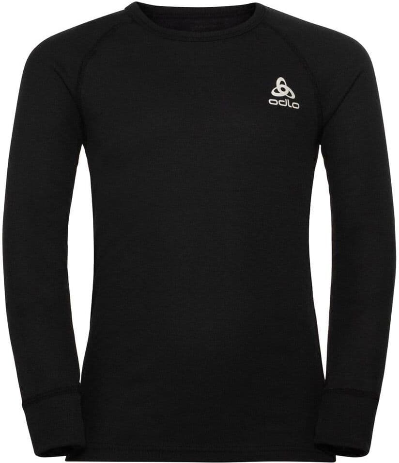 Odlo  - Active Warm Eco Kids BI Top Crew Neck LS Black - 140 - Sous-vêtement techni. nordique