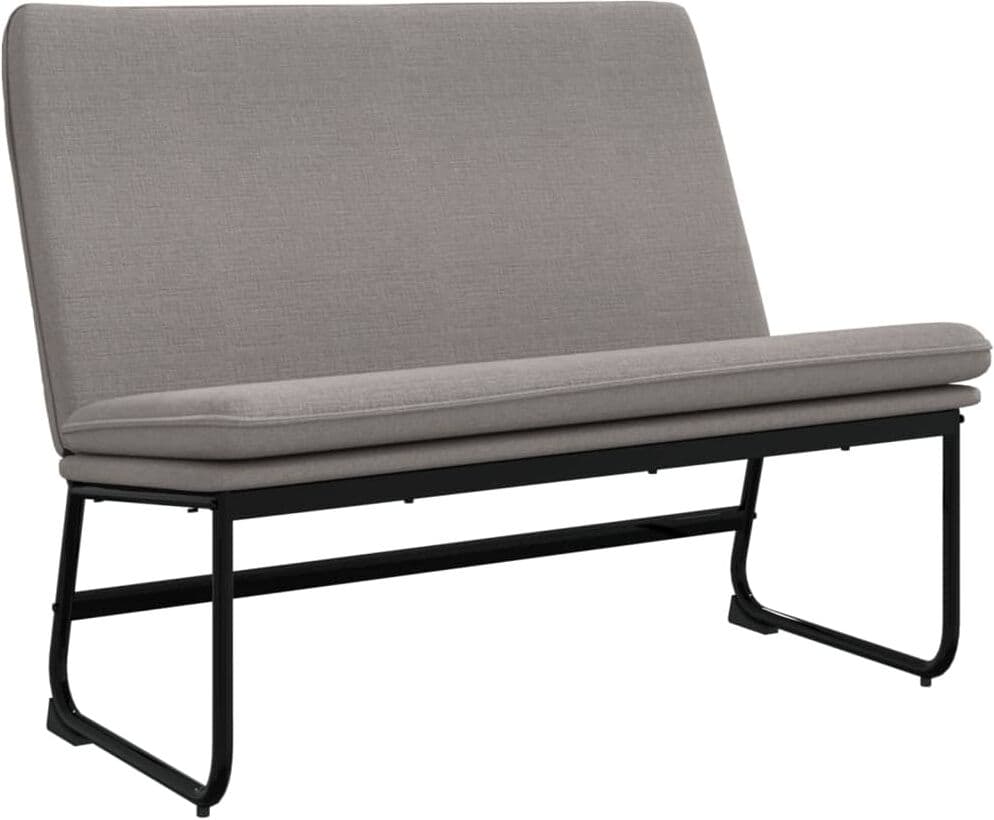 vidaXL Banc Taupe 100x75x76 cm Tissu
