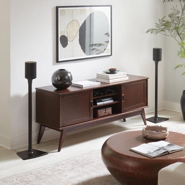 Sanus Gulvstativ Til Sonos Era 100, 2 Stk., Sort