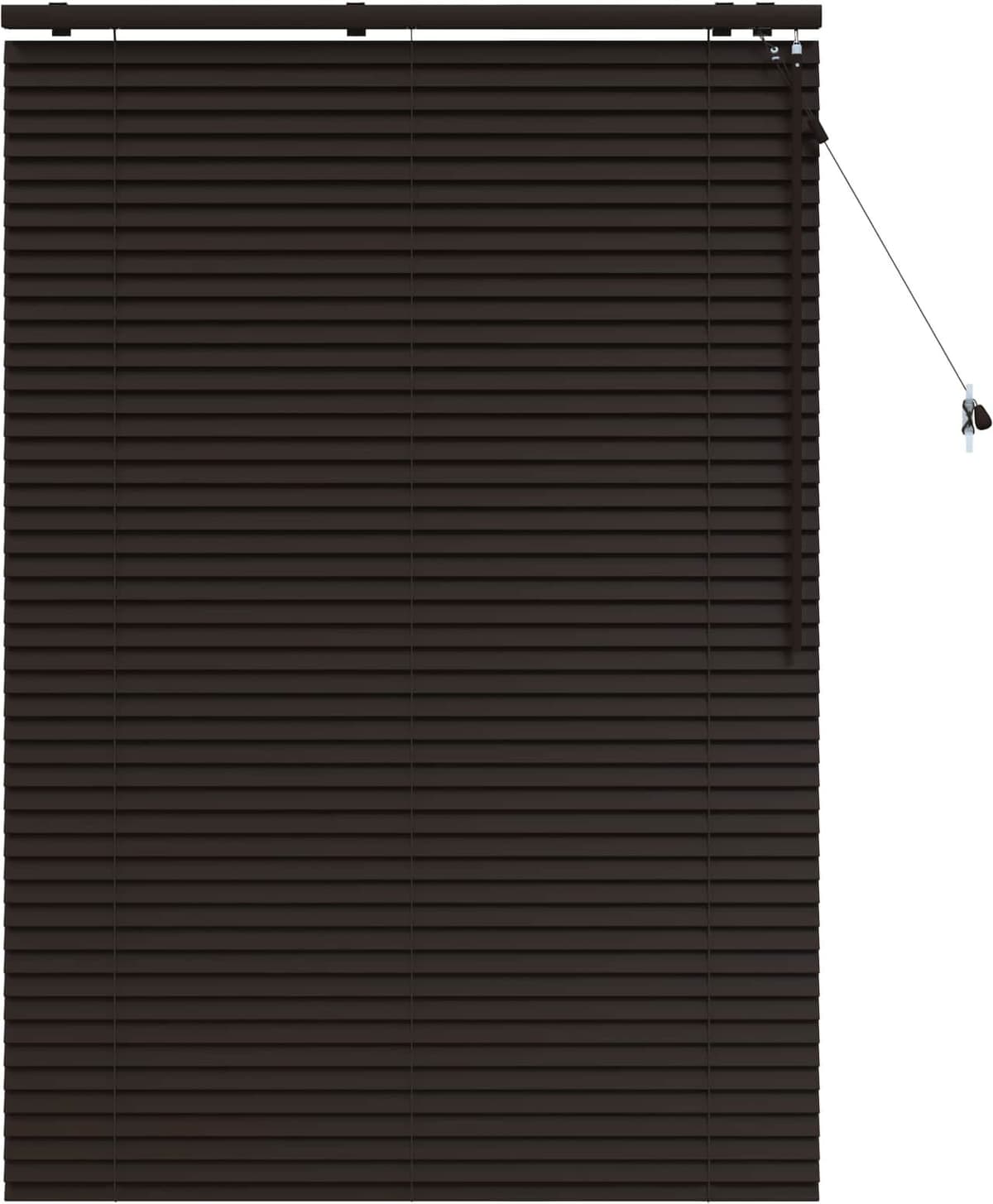 vidaXL Store Vénitien Marron foncé 105 x 160 cm 35 mm