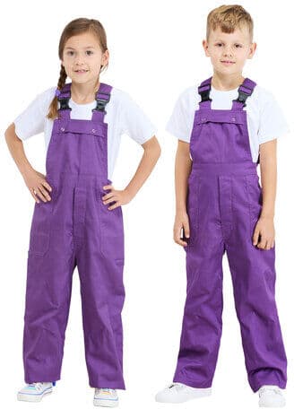 Latzhose für Kinder, lila