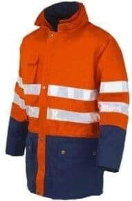 Casaco Impermeável Laranja / Azul Industrial Starter 04638047 S