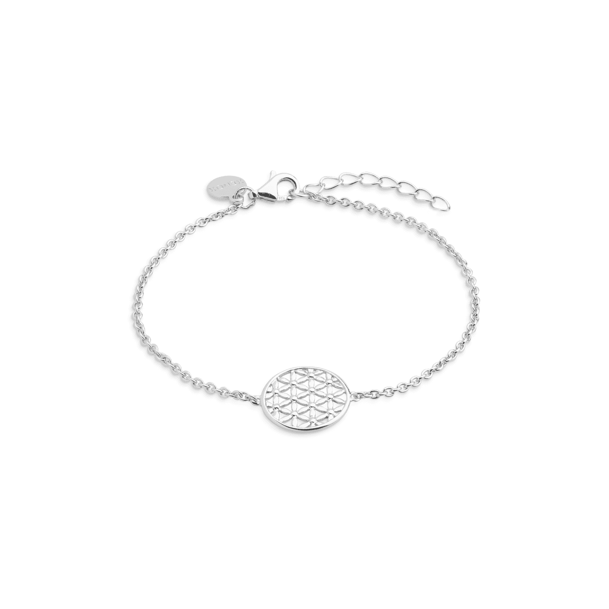 Lebensblume Armband 925/- Sterlingsilber - silber