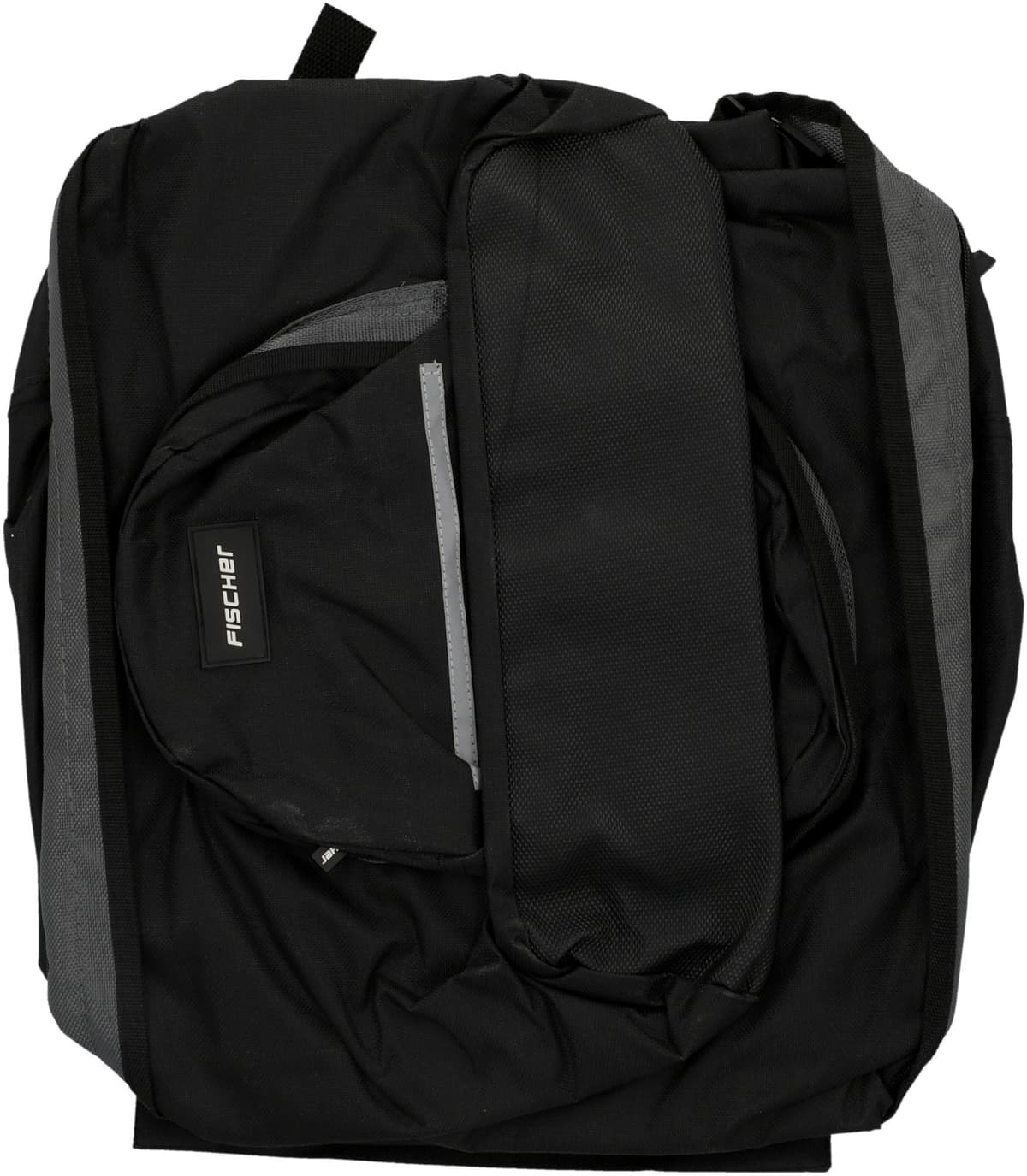 Fahrradtasche FISCHER FAHRRAD, schwarz (weiß, neutral), Taschen, B/H/T: 47cm x 40cm x 6cm, Polyester, Fahrradtasche, B:47cm H:40cm T:6cm