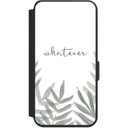Nivocase Klapphülle für Samsung Galaxy S24 Handyhülle aus Kunst Leder NIVOflip schwarz Statement (Samsung Galaxy S24), Smartphone Hülle, Schwarz